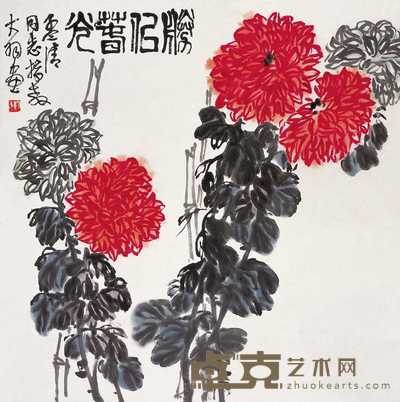 陈大羽 胜似春光 立轴 70×69cm